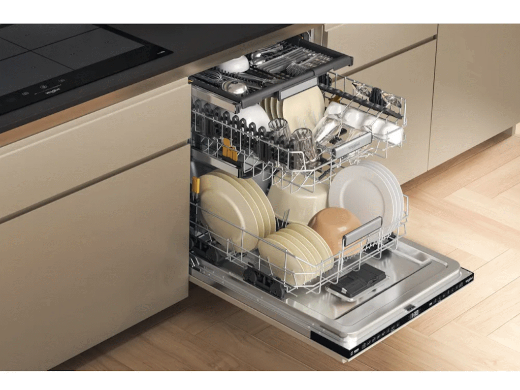 Sudomašina WHIRLPOOL W7I HF60 TU/ugradna/A/15 kompleta/55.5x59.8x82cm/crna - Slika 2